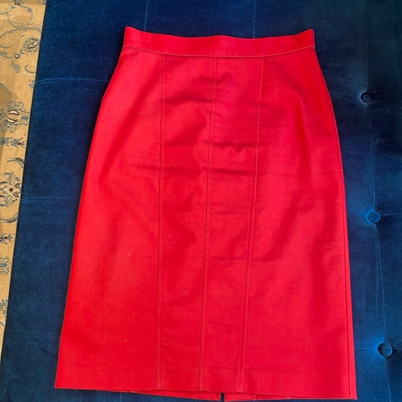 Tristan red pencil skirt. Size 2 - Picture 1 of 7